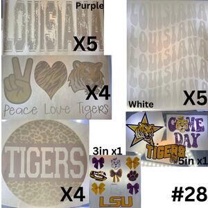 LSU Tigers Team Themed Screen Print and DTF Bundle